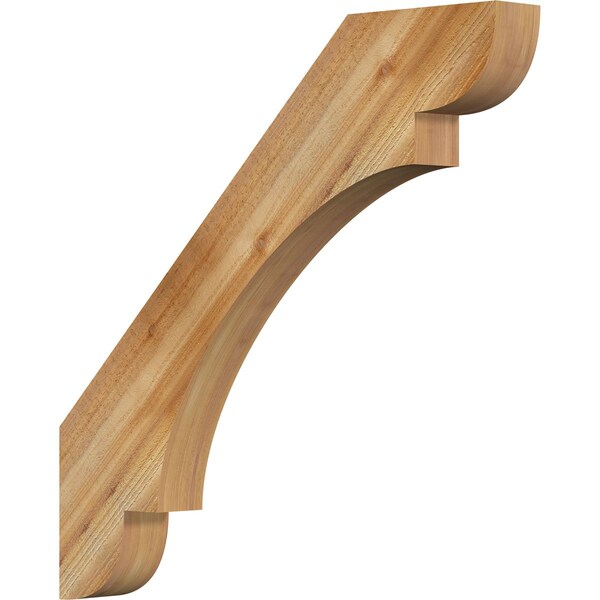 Ekena Millwork 4"W x 36"D x 36"H Olympic Rough Sawn Knee Brace, Western Red Cedar BRC04X36X36OLY00RWR - main
